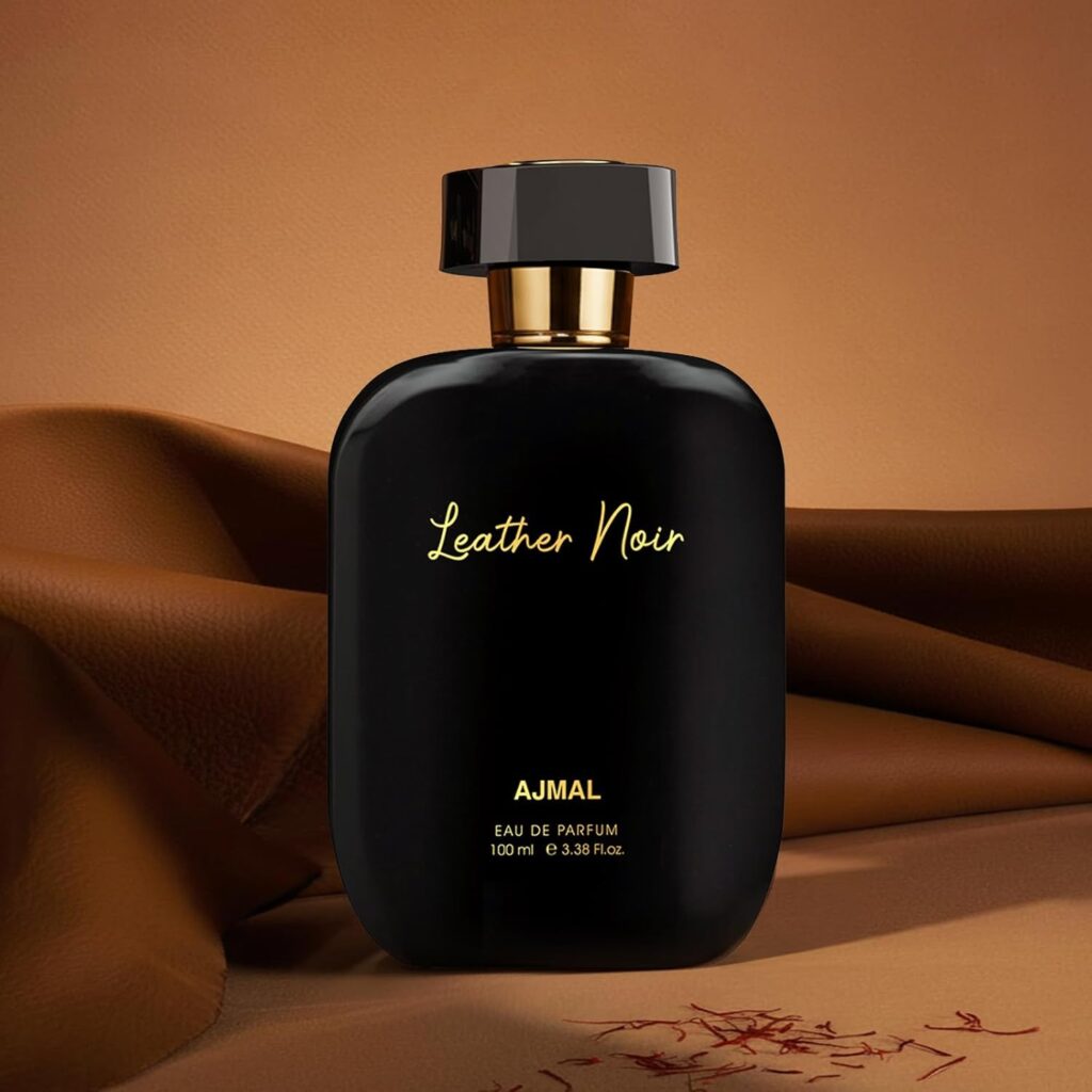 ajmal artisan leather noir eau de parfum for men | long lasting luxury perfume with bergamot, cardamom, leather & vanilla notes | strong masculine fragrance | 100ml