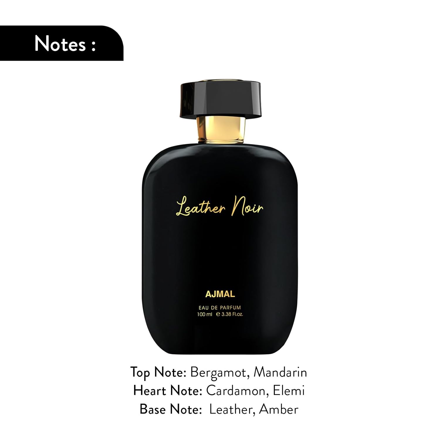 ajmal artisan leather noir eau de parfum for men | long lasting luxury perfume with bergamot, cardamom, leather & vanilla notes | strong masculine fragrance | 100ml ajmal artisan leather noir eau de parfum for men | long lasting luxury perfume with bergamot, cardamom, leather & vanilla notes | strong masculine fragrance | 100ml